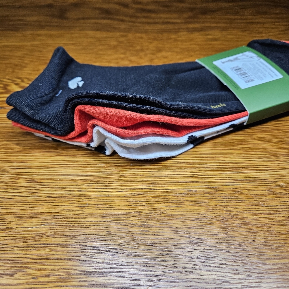 Kate Spade 3 Pack Quarter Socks - Picture 3 of 5